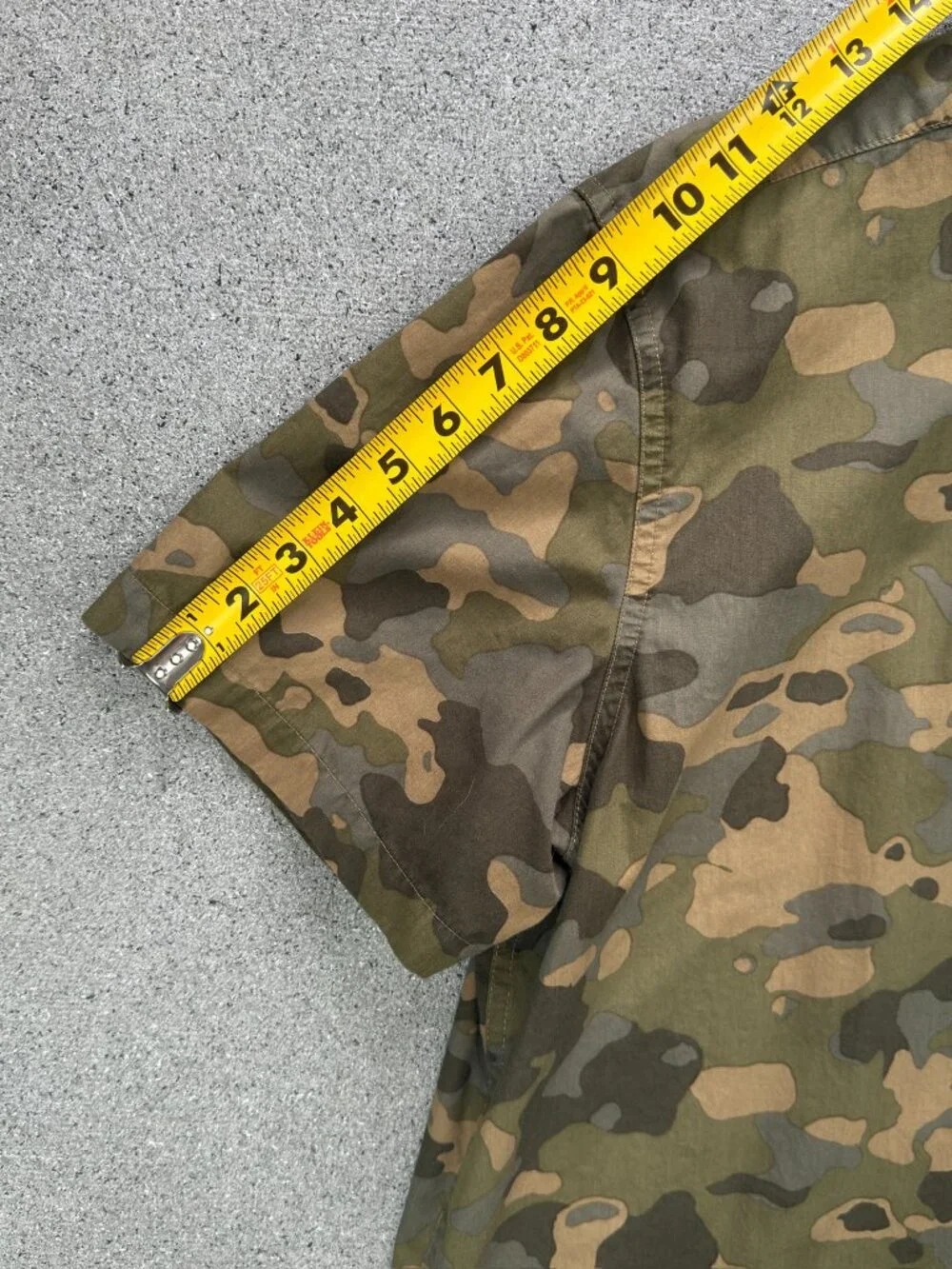 The North Face Baytrail Pattern Shirt NF0A48VC Men's XL Short Sleeve Camo Green